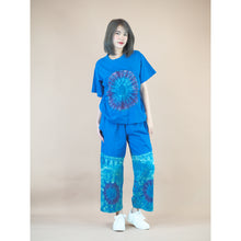 Load image into Gallery viewer, Tie dye women&#39;s Short sleeve with Long pant in Royal Blue JP0095 019000 07
