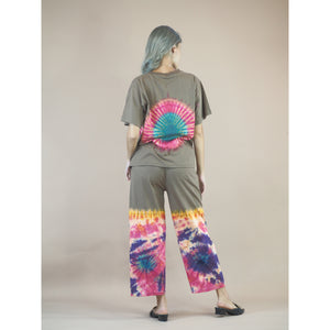 Tie dye women's Short sleeve with Long pant in Light Brown JP0095 019000 16