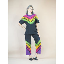 Load image into Gallery viewer, Tie dye women&#39;s Short sleeve with Long pant JP0095 019000