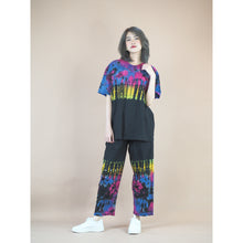 Load image into Gallery viewer, Tie dye women&#39;s Short sleeve with Long pant JP0095 019000