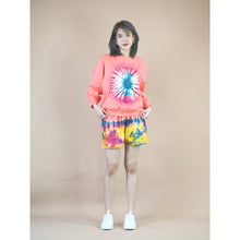 Load image into Gallery viewer, Tie dye women&#39;s long sleeve with short pant in Pink JP0094 019000 23