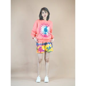 Tie dye women's long sleeve with short pant in Pink JP0094 019000 23