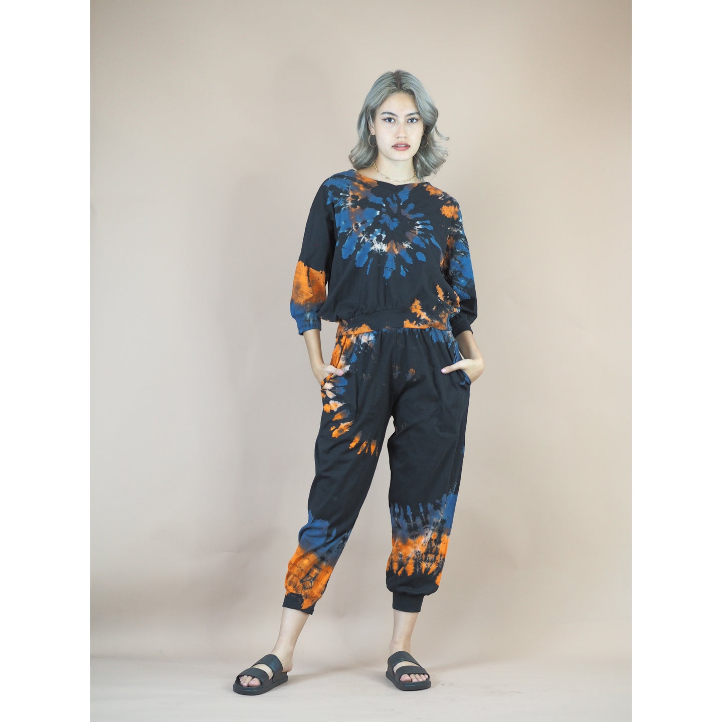 Tie dye women's long sleeve and long legs JP0096 019000