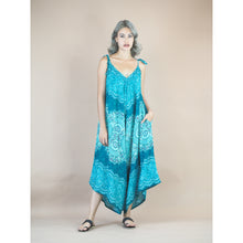 Load image into Gallery viewer, Peonies Mandala Women&#39;s Jumpsuit in Ocean Blue JP0069 020308 05