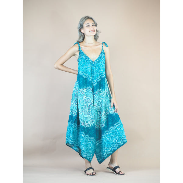 Peonies Mandala Women's Jumpsuit in Ocean Blue JP0069 020308 05