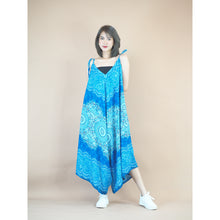 Load image into Gallery viewer, Peonies Mandala Women&#39;s Jumpsuit in Bright Navy JP0069 020308 02