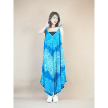 Load image into Gallery viewer, Peonies Mandala Women&#39;s Jumpsuit in Bright Navy JP0069 020308 02