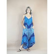 Load image into Gallery viewer, Peonies Mandala Women&#39;s Jumpsuit in Navy Blue JP0069 020308 04