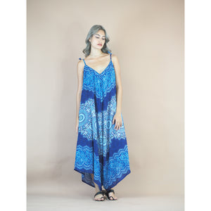 Peonies Mandala Women's Jumpsuit in Navy Blue JP0069 020308 04