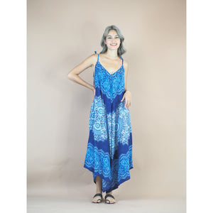 Peonies Mandala Women's Jumpsuit in Navy Blue JP0069 020308 04