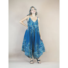 Load image into Gallery viewer, Cosmo Royal Elephant Women&#39;s Jumpsuit in Ocean Blue JP0069 020307 02