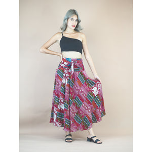 Patchwork Women's Bohemian Skirt in Red SK0033 028000 15