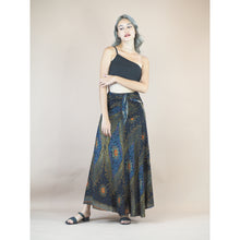 Load image into Gallery viewer, Peacock Eye Women&#39;s Bohemian Skirt in Black SK0033 020003 05