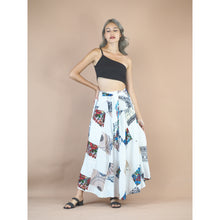 Load image into Gallery viewer, Patchwork Women&#39;s Bohemian Skirt in White SK0033 028000 04