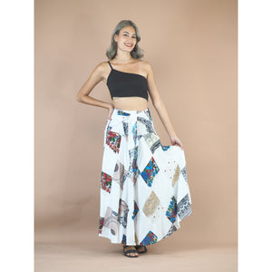 Patchwork Women's Bohemian Skirt in White SK0033 028000 04