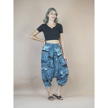 Load image into Gallery viewer, Patchwork Unisex Aladdin Drop Crotch Pants in White PP0310 028000 04