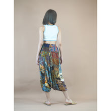 Load image into Gallery viewer, Patchwork Unisex Aladdin Drop Crotch Pants in Green PP0310 028000 20