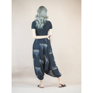 Patchwork Unisex Aladdin Drop Crotch Pants in Black PP0310 028000 10