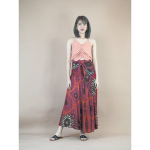 Mandala 136 Women's Bohemian Skirt in Red SK0033 020136 05