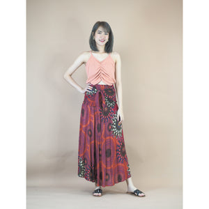 Mandala 136 Women's Bohemian Skirt in Red SK0033 020136 05