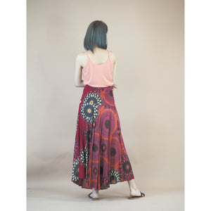 Mandala 136 Women's Bohemian Skirt in Red SK0033 020136 05