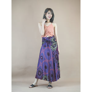 Mandala 136 Women's Bohemian Skirt in Purple SK0033 020136 01