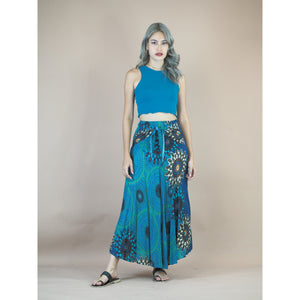 Mandala 136 Women's Bohemian Skirt in Ocean Blue SK0033 020136 04