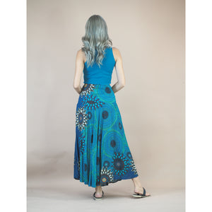 Mandala 136 Women's Bohemian Skirt in Ocean Blue SK0033 020136 04