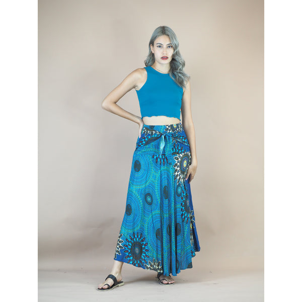 Mandala 136 Women's Bohemian Skirt in Bright Navy SK0033 020136 06