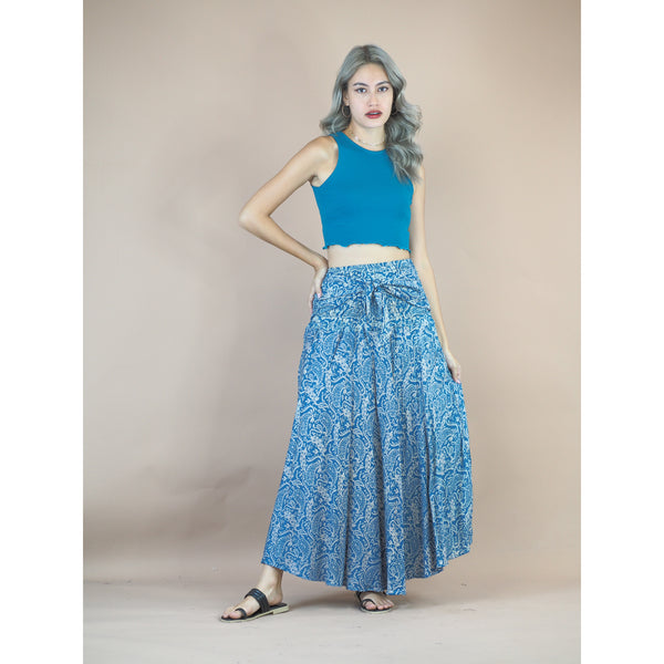 Flowers Women's Bohemian Skirt in Blue SK0033 020150 01