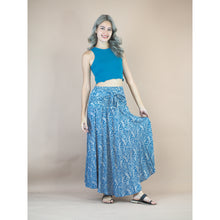 Load image into Gallery viewer, Flowers Women&#39;s Bohemian Skirt in Blue SK0033 020150 01