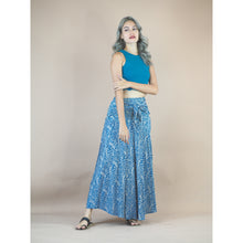Load image into Gallery viewer, Flowers Women&#39;s Bohemian Skirt in Blue SK0033 020150 01