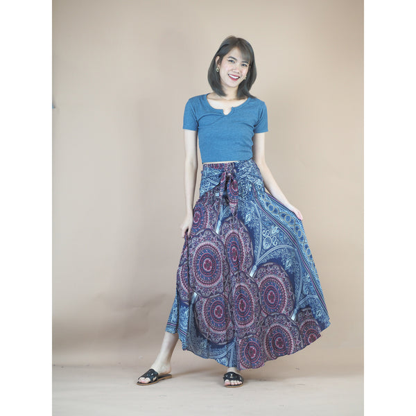 Templ Mandala Women's Bohemian Skirt in Navy Blue SK0033 020120 03