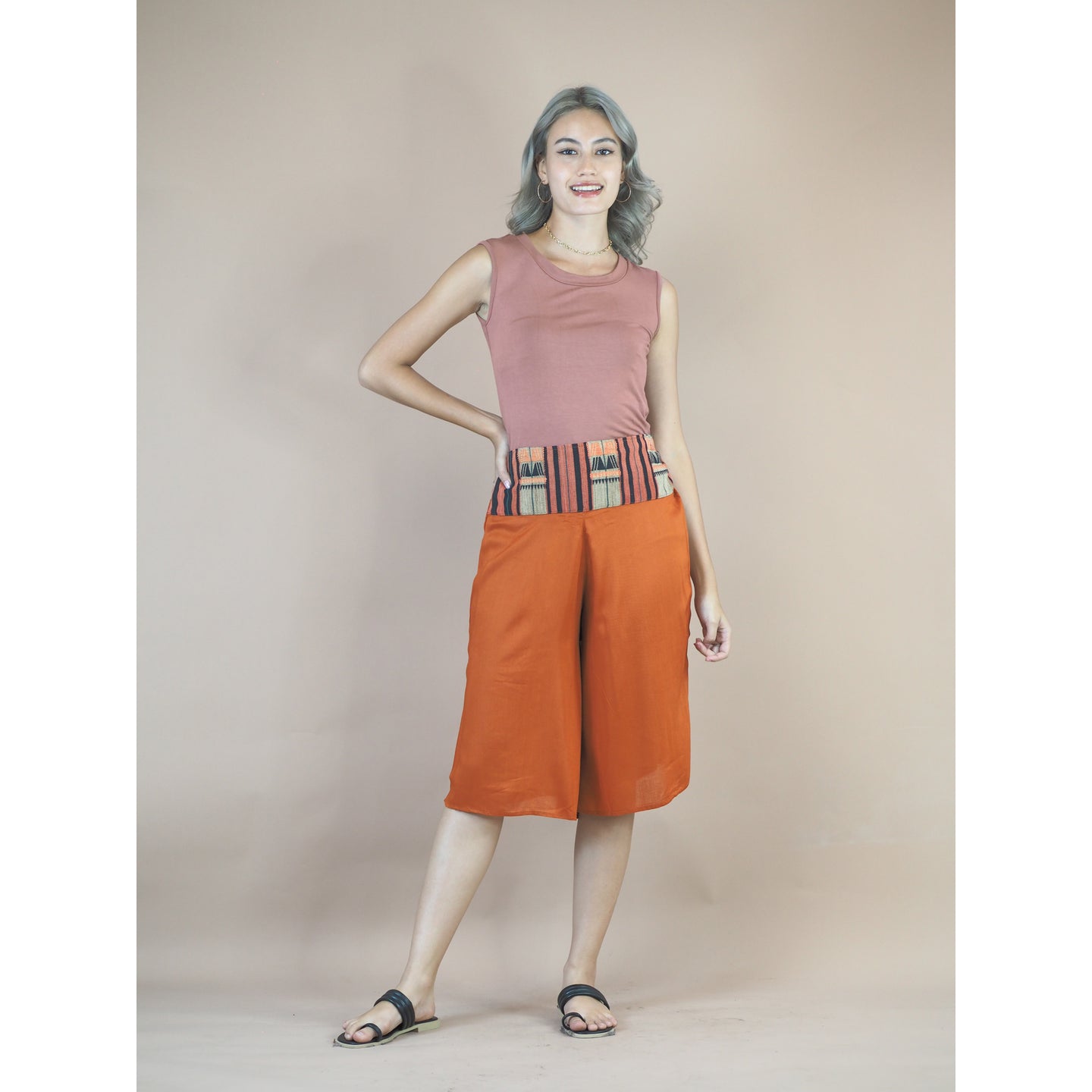 Bohomian Women's Palazzo Pants in Orange  PP0117 020000 11