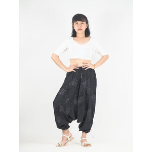 Patchwork Unisex Aladdin Drop Crotch Pants in Black PP0310 028000 10