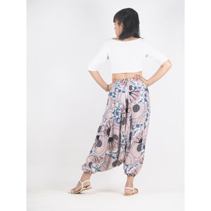 Patchwork Unisex Aladdin Drop Crotch Pants in White PP0310 028000 04