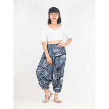 Load image into Gallery viewer, Patchwork Unisex Aladdin Drop Crotch Pants in Navy PP0310 028000 03