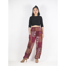 Load image into Gallery viewer, Patchwork Unisex Harem Pants in Red PP0004 028000 12
