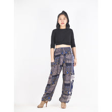 Load image into Gallery viewer, Patchwork Unisex Harem Pants in Navy PP0004 028000 03