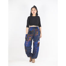 Load image into Gallery viewer, Patchwork Unisex Harem Pants in Navy PP0004 028000 03