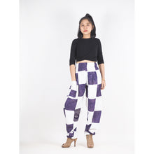 Load image into Gallery viewer, Patchwork Unisex Harem Pants in White PP0004 028000 04