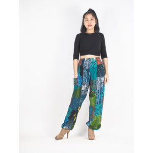 Patchwork Unisex Harem Pants in Green PP0004 028000 20