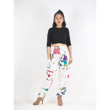 Load image into Gallery viewer, Patchwork Unisex Harem Pants in White PP0004 028000 04