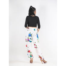 Load image into Gallery viewer, Patchwork Unisex Harem Pants in White PP0004 028000 04