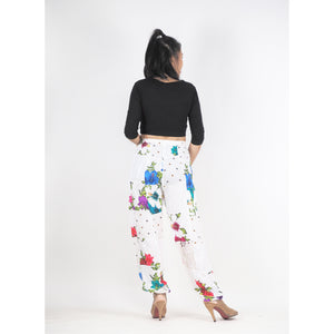 Patchwork Unisex Harem Pants in White PP0004 028000 04