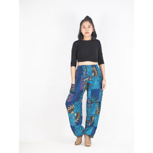 Load image into Gallery viewer, Patchwork Unisex Harem Pants in Bright Navy PP0004 028000 07