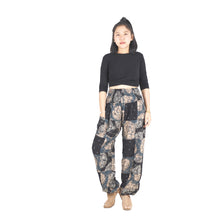 Load image into Gallery viewer, Patchwork Unisex Harem Pants in Black PP0004 028000 10