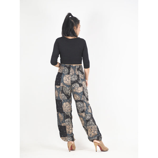 Patchwork Unisex Harem Pants in Black PP0004 028000 10