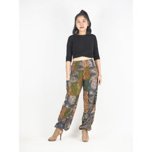 Load image into Gallery viewer, Patchwork Unisex Harem Pants in Green PP0004 028000 20