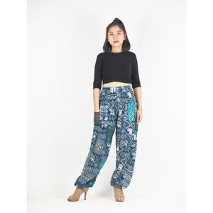 Patchwork Unisex Harem Pants in Green PP0004 028000 20